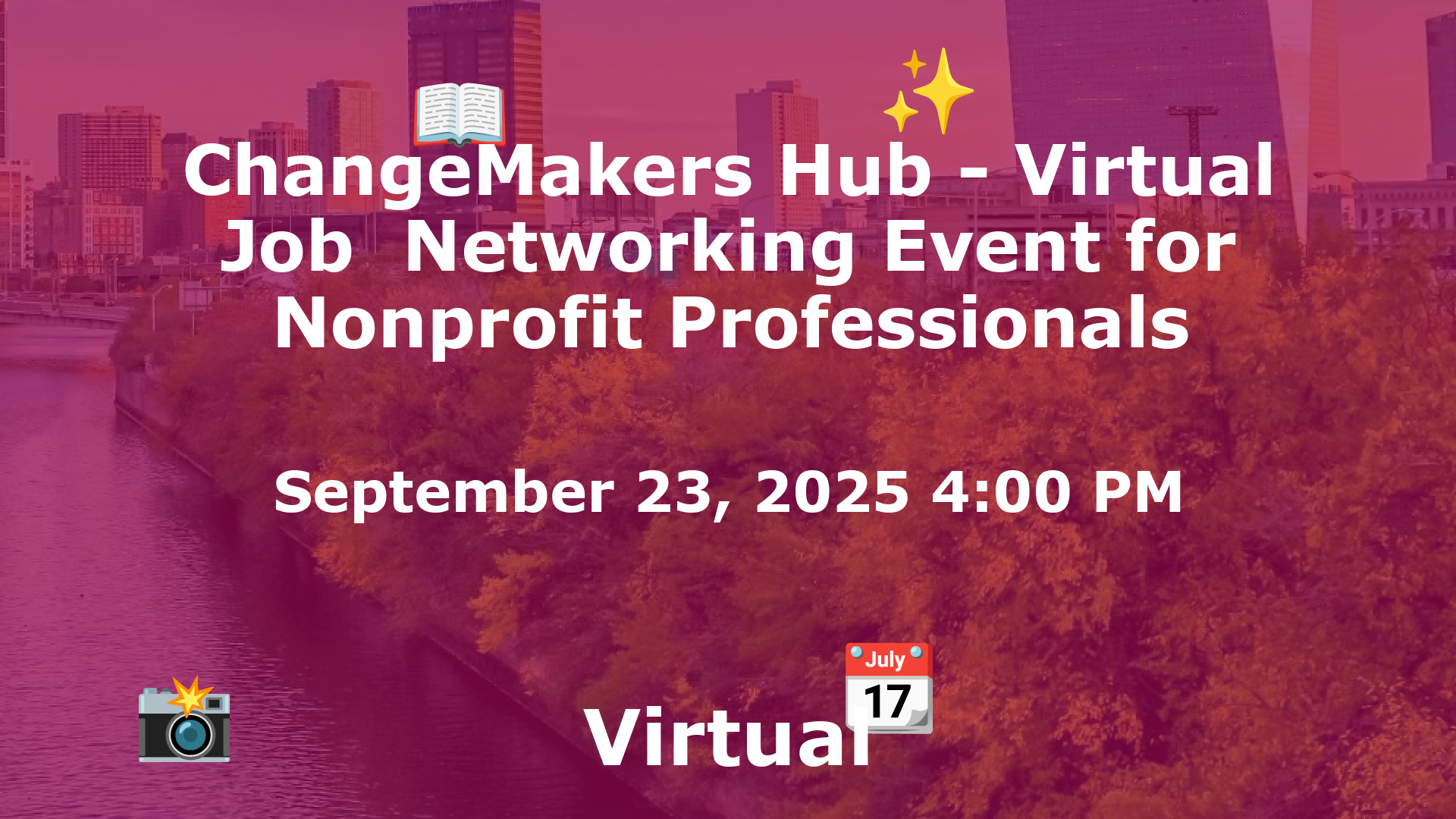 ChangeMakers Hub - Virtual Job  Networking Event for Nonprofit Professionals event image